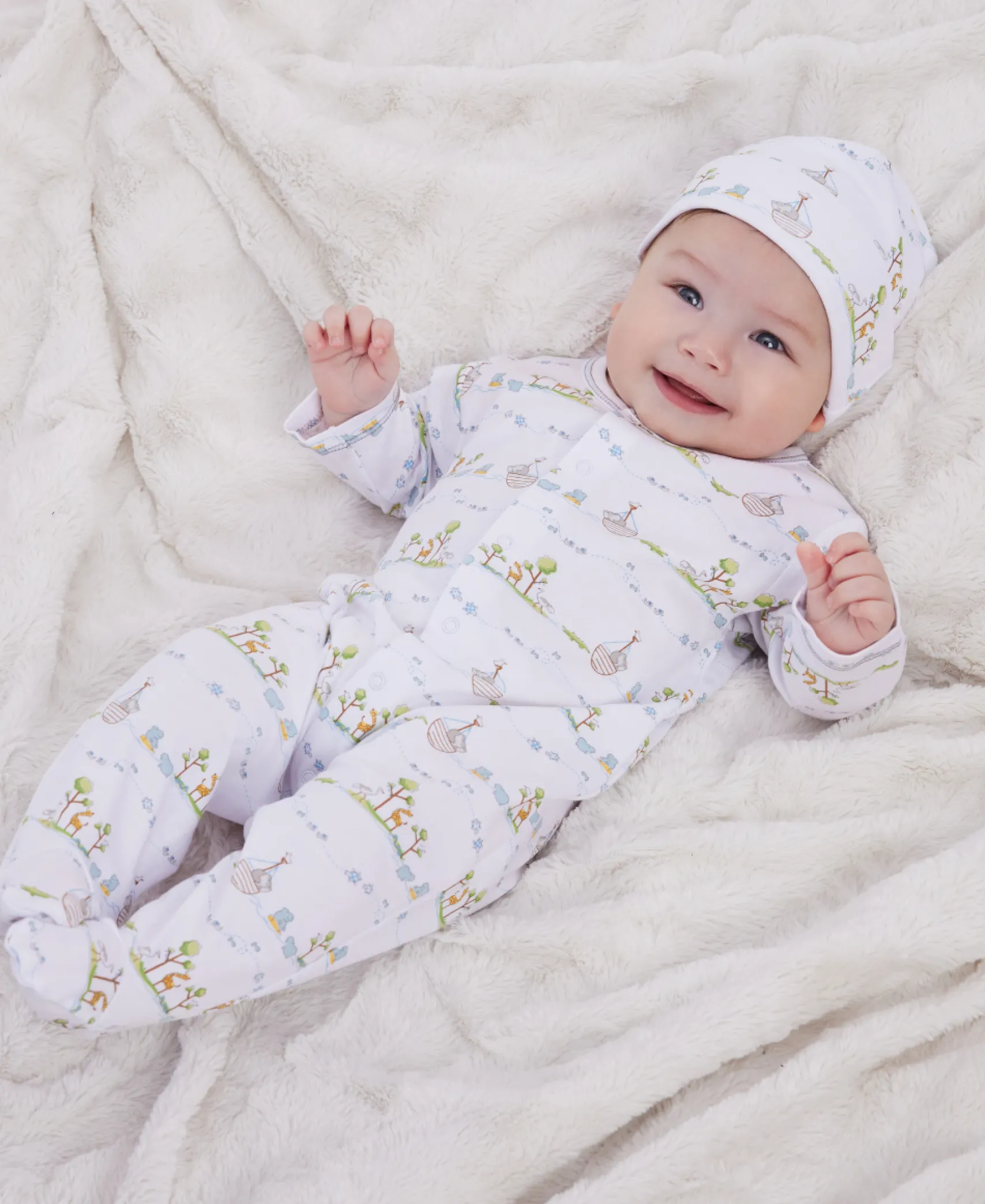 Noah's Blue Print Footie