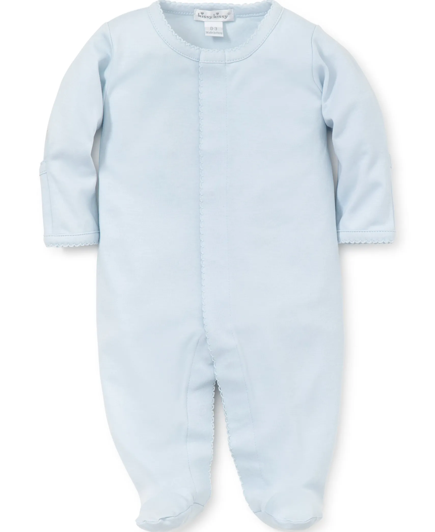 Personalized Blue Kissy Basics Footie NEW