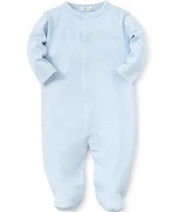 Personalized Blue/White New Kissy Dots Footie