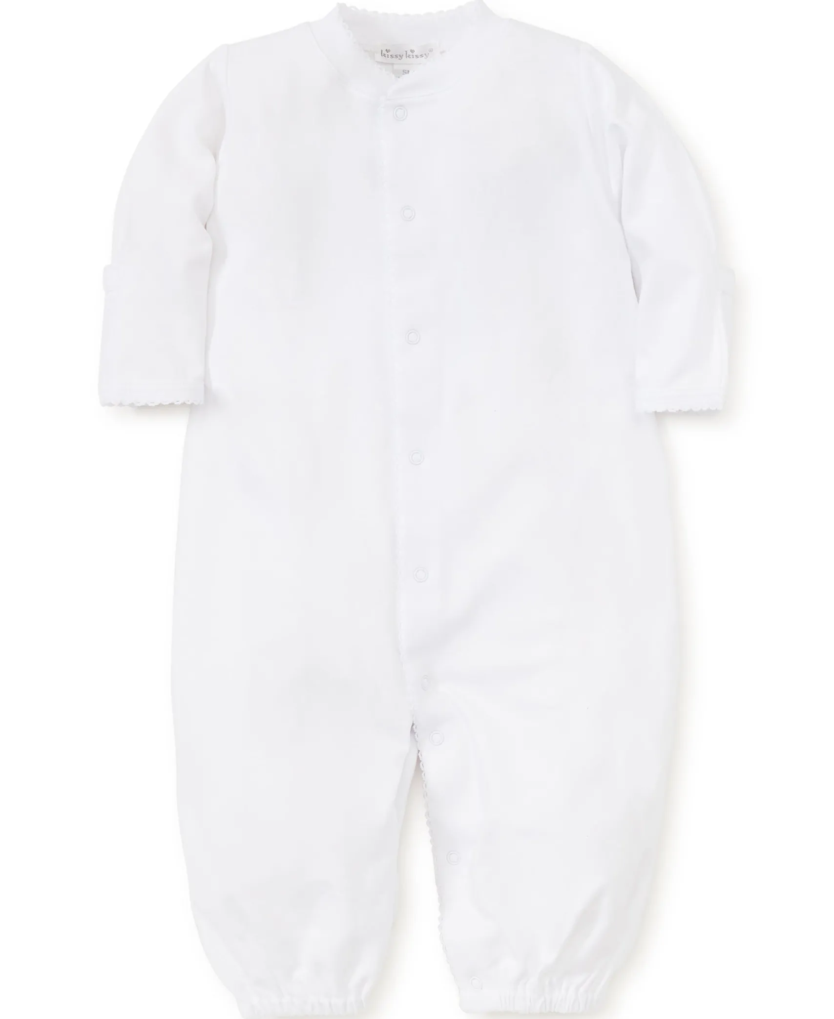 Personalized White Kissy Basics Conv. Gown