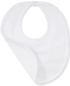 Personalized White/Blue Kissy Basics Bib