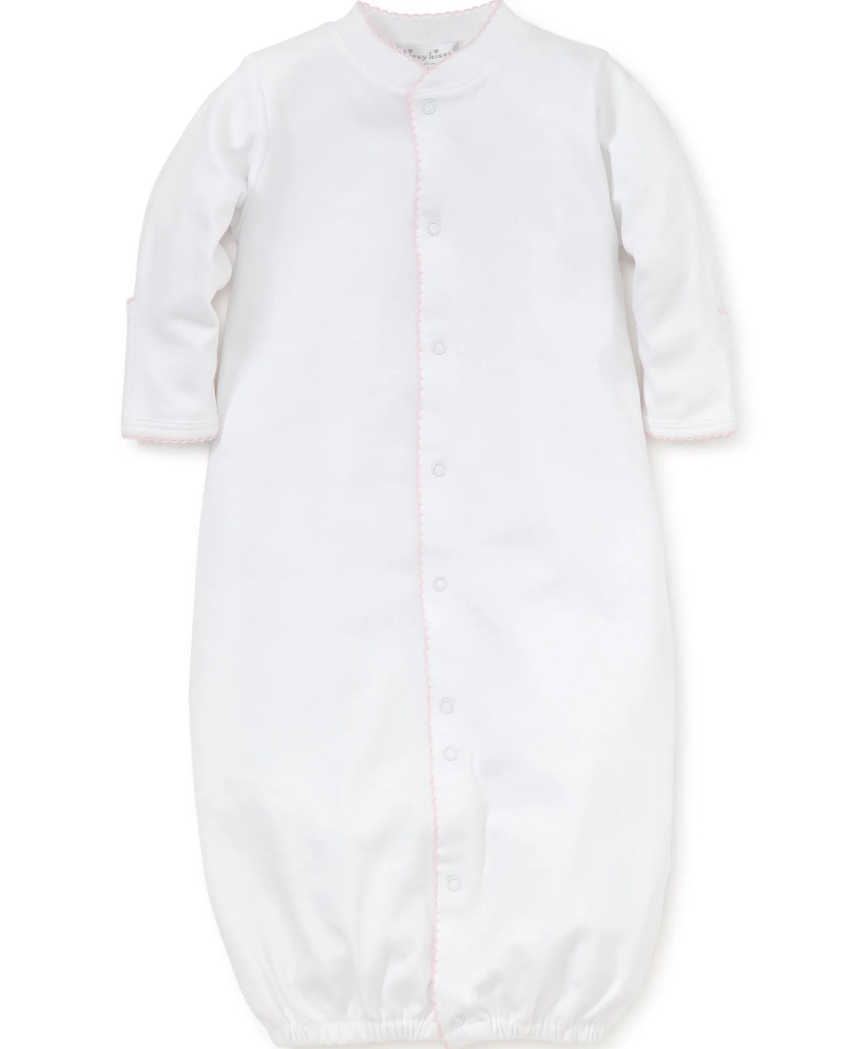 Personalized White/Pink Kissy Basics Conv. Gown