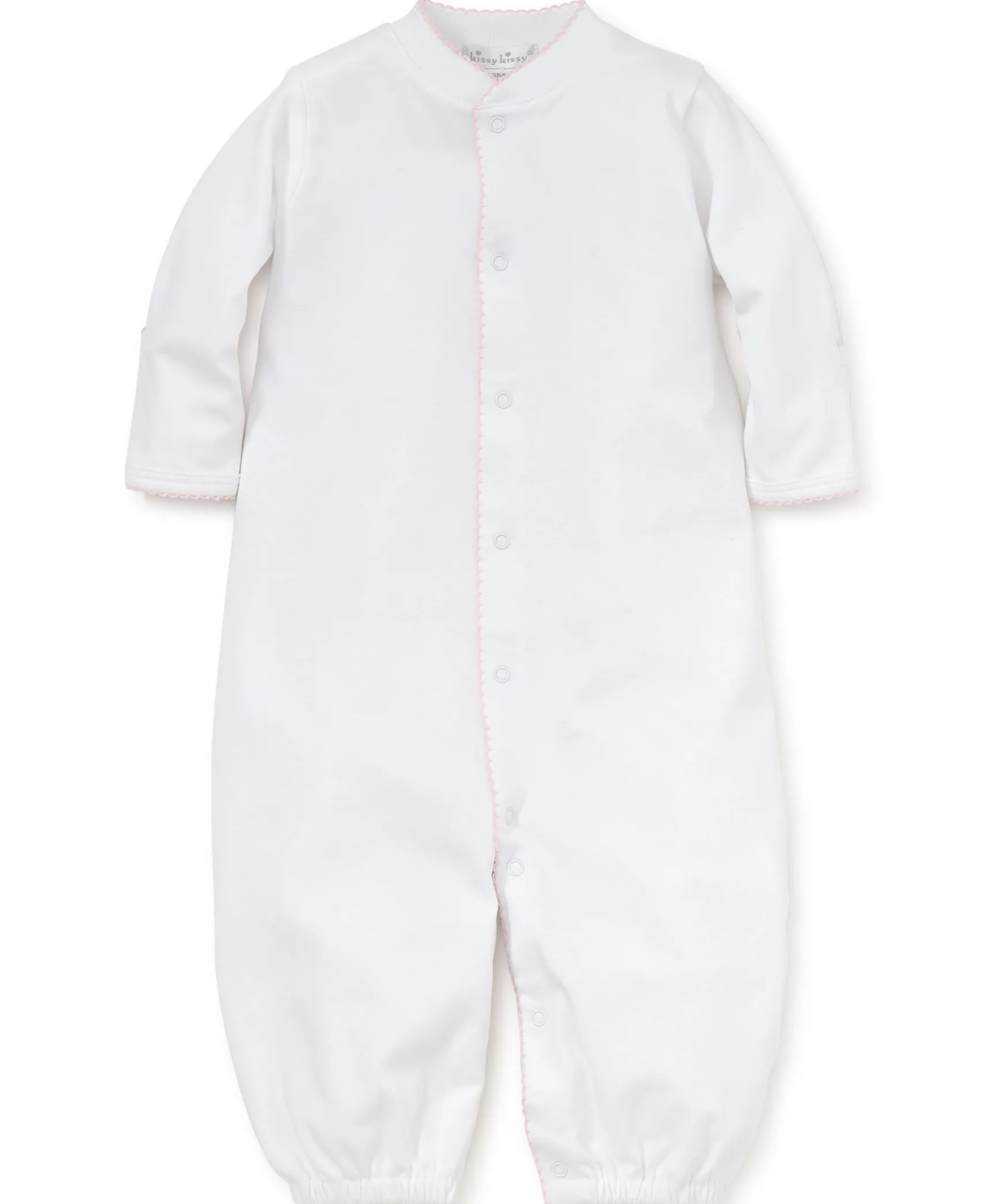 Personalized White/Pink Kissy Basics Conv. Gown