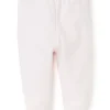 Pink Pointelle Footed Pant