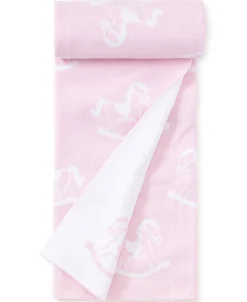 Pink Rocker Knit Novelty Blanket