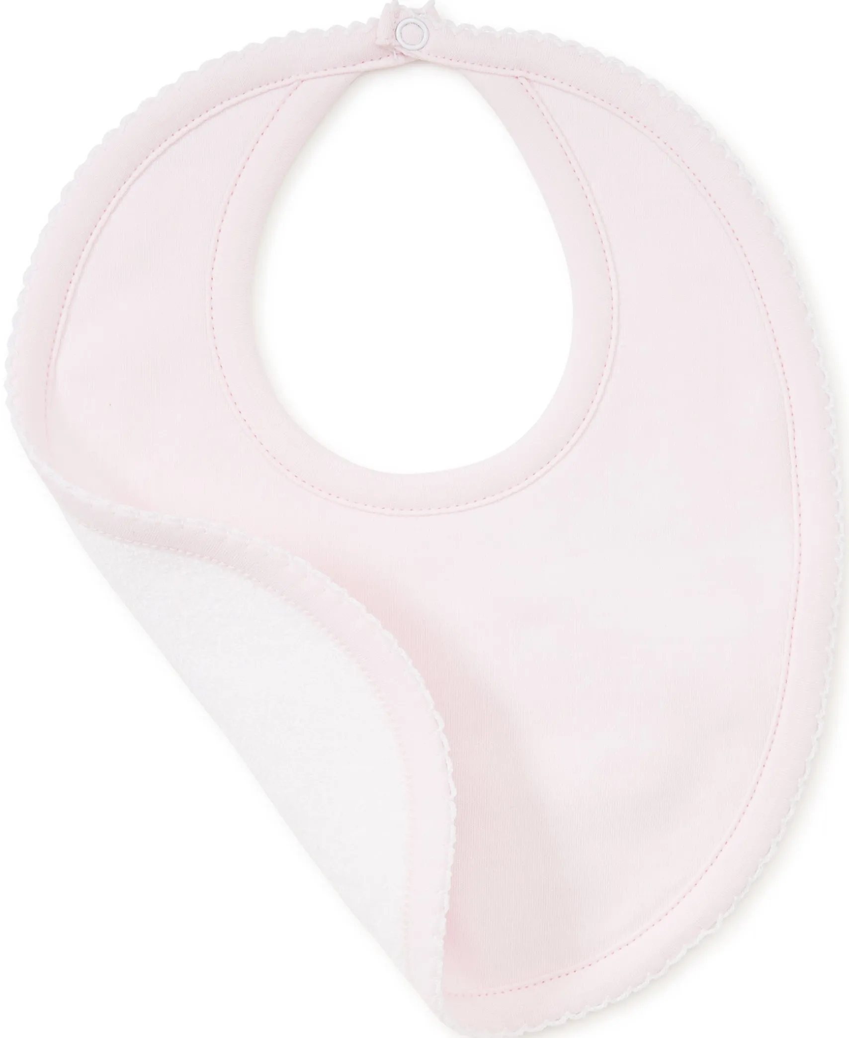 Pink/White Kissy Basics Bib