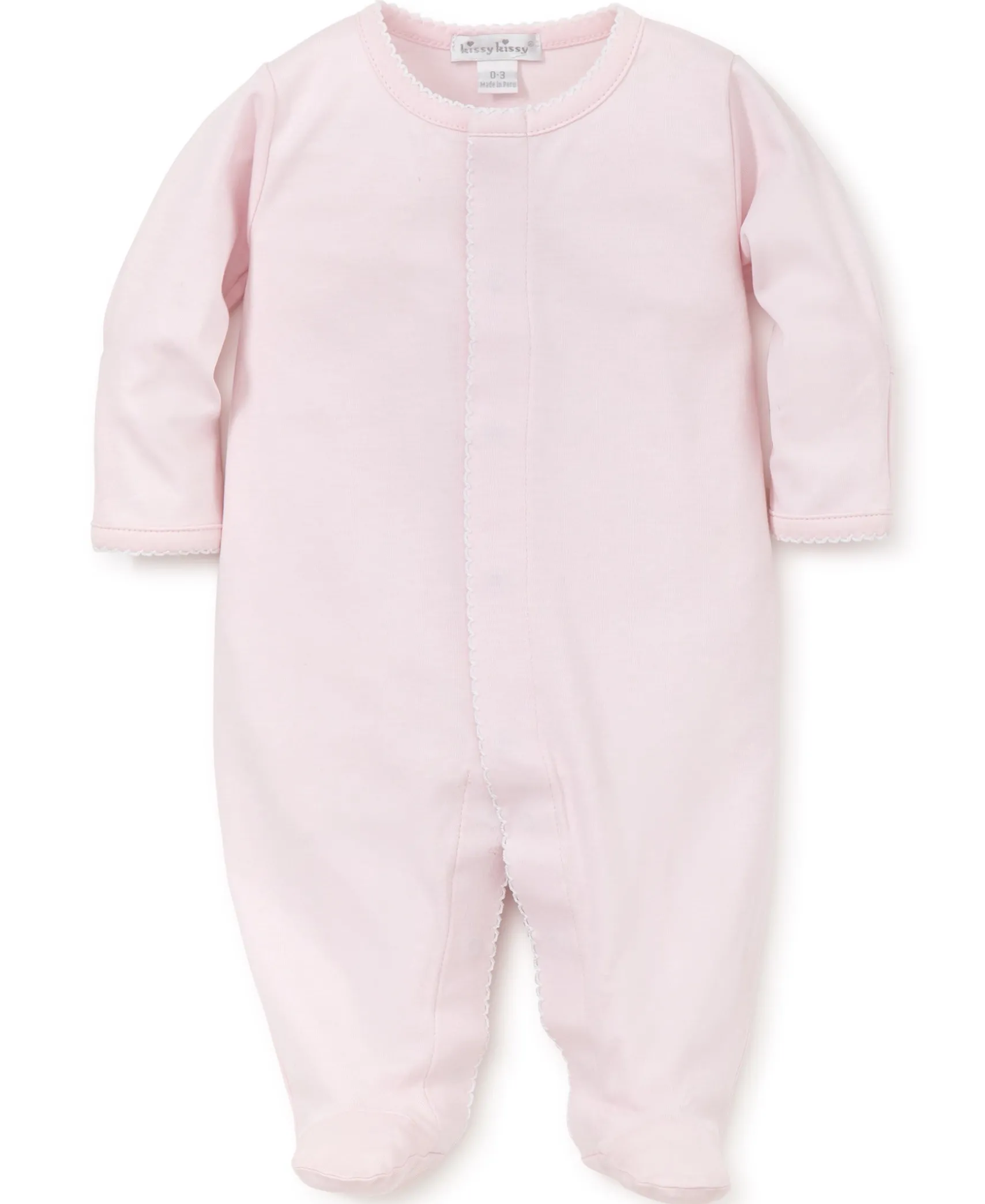 Pink/White Kissy Basics Footie NEW