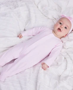 Pink/White Kissy Basics Footie NEW