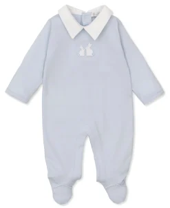 Pique Bunny Bash Blue Collar Footie