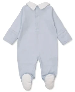 Pique Bunny Bash Blue Collar Footie