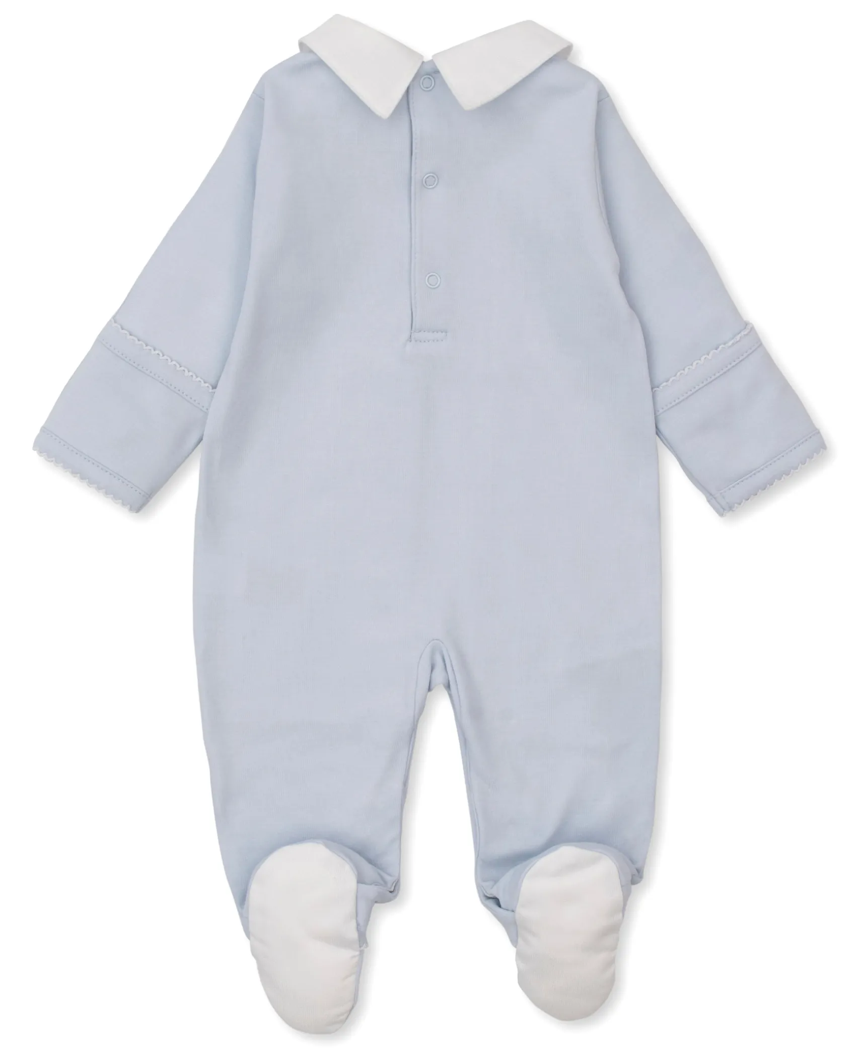 Pique Bunny Bash Blue Collar Footie