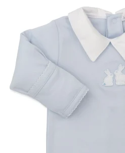 Pique Bunny Bash Blue Collar Footie