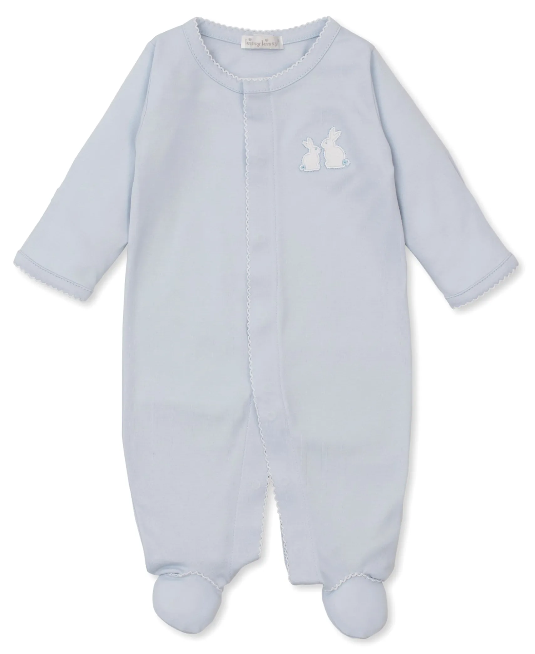 Pique Bunny Bash Blue Footie