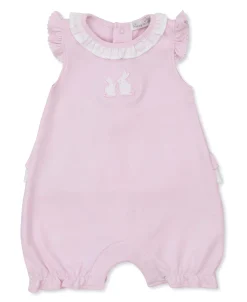 Pique Bunny Bash Pink Short Playsuit