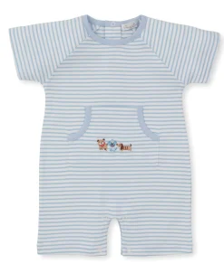 Playground Pups Short Stripe Playsuit