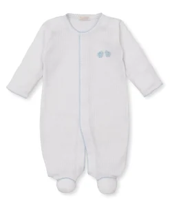 Premier Baa Baa Baby Sheep Blue Hand Emb. Footie