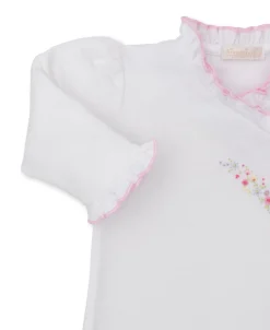 Premier Flowers & Vines White Hand Emb. Sack