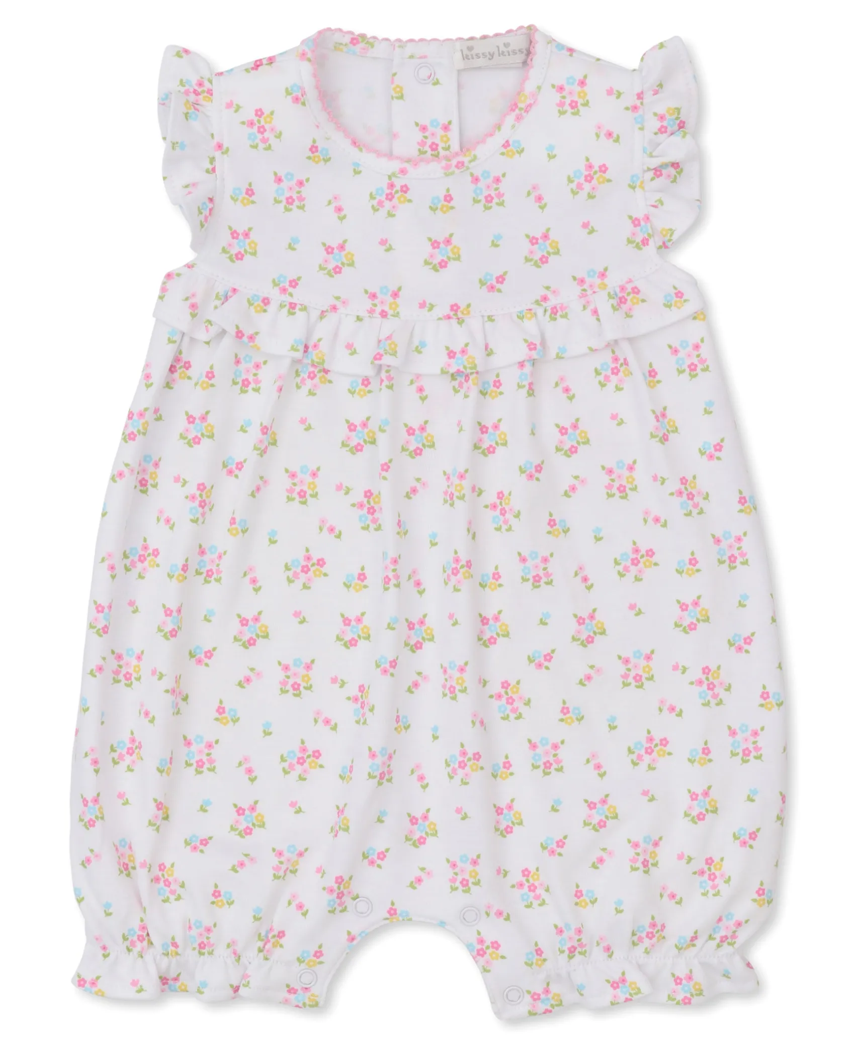 Rainbow Flowers Short Playsuit