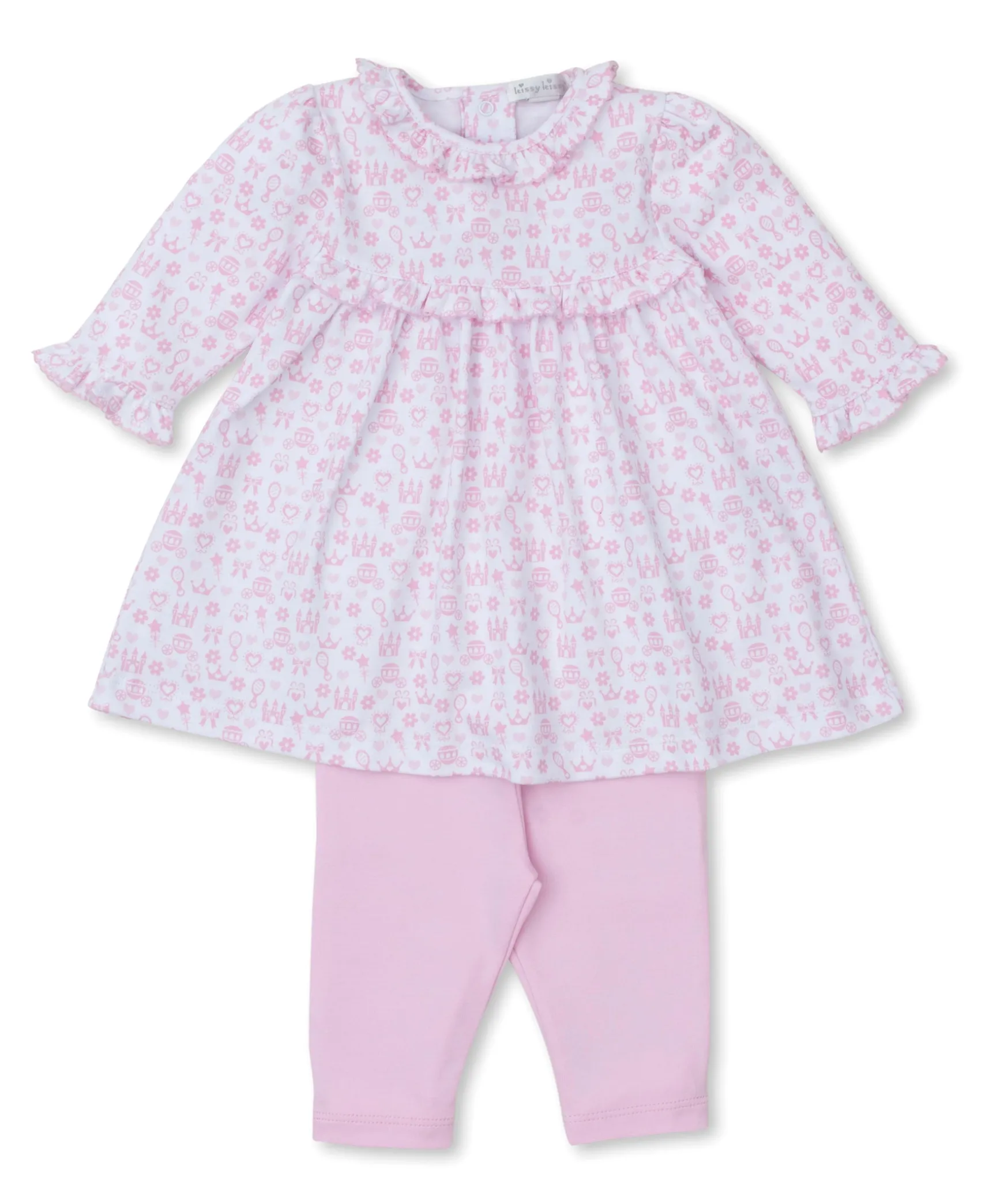 Royal Details Pink Dress Set