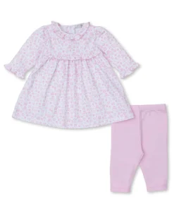 Royal Details Pink Dress Set