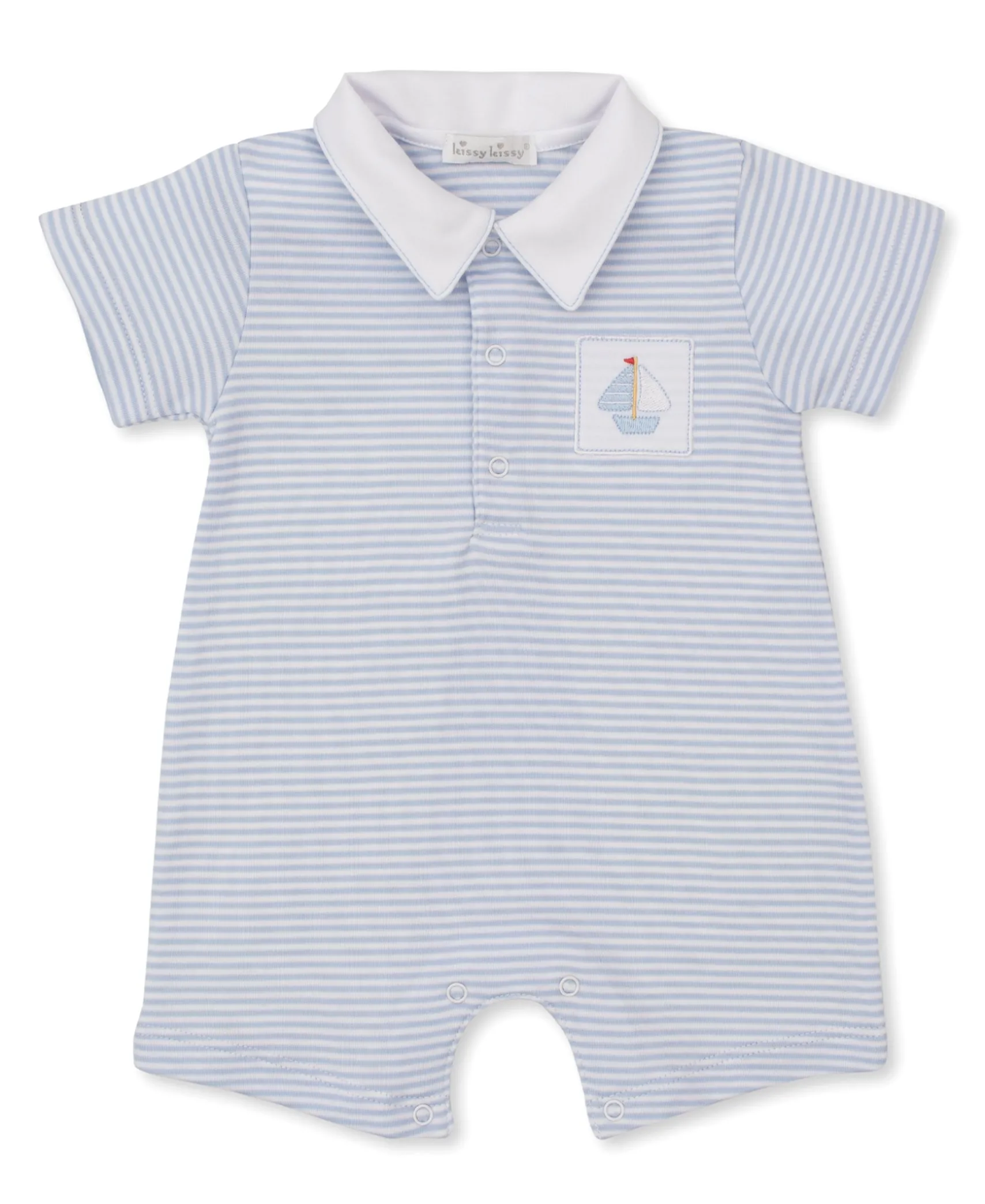 Saturday Regatta Blue Short Stripe Playsuit
