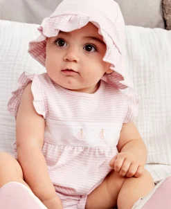 Saturday Regatta Pink Stripe Floppy Hat