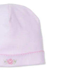 SCE Flower Bouquets Pink Hand Emb. Hat