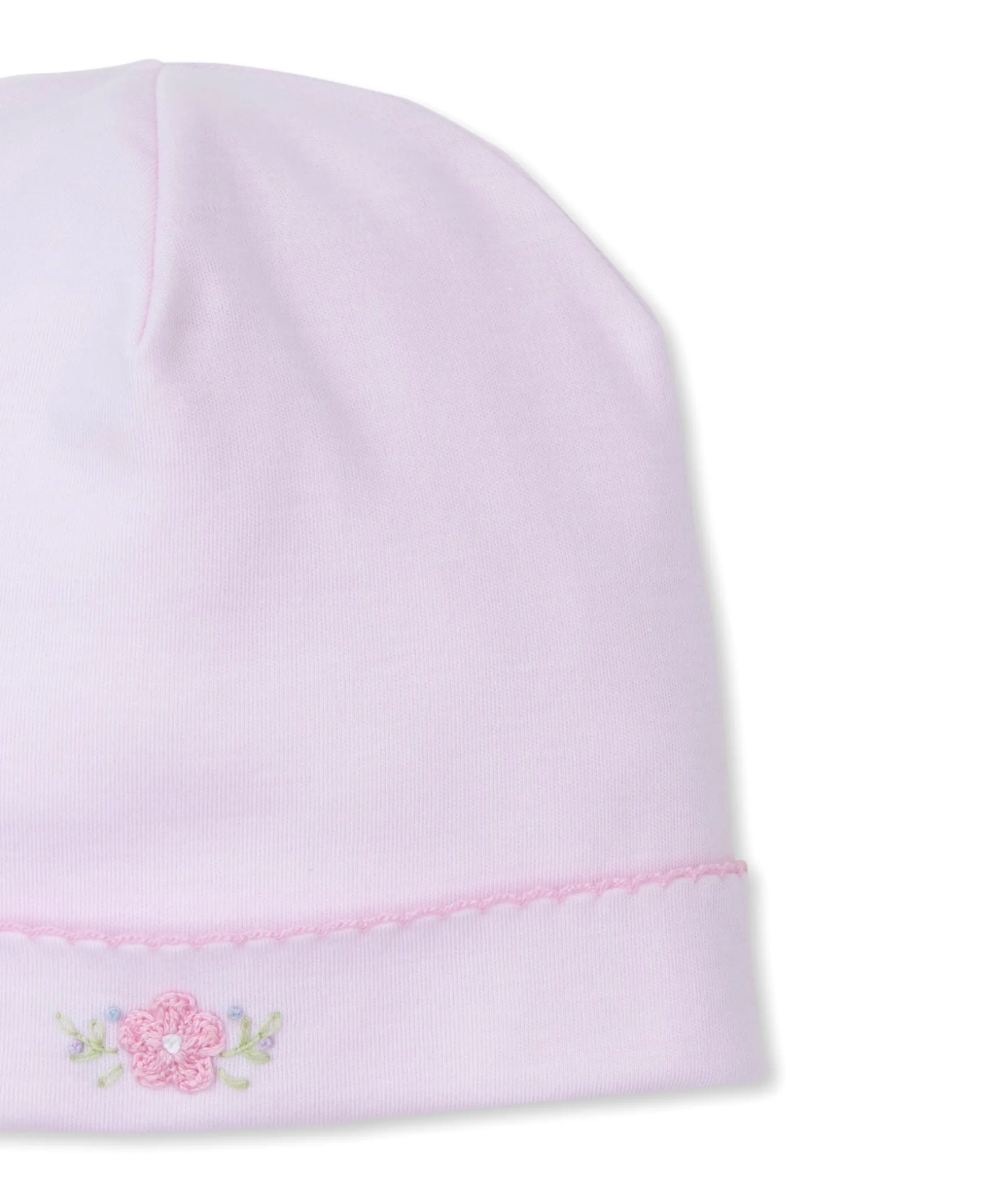 SCE Flower Bouquets Pink Hand Emb. Hat