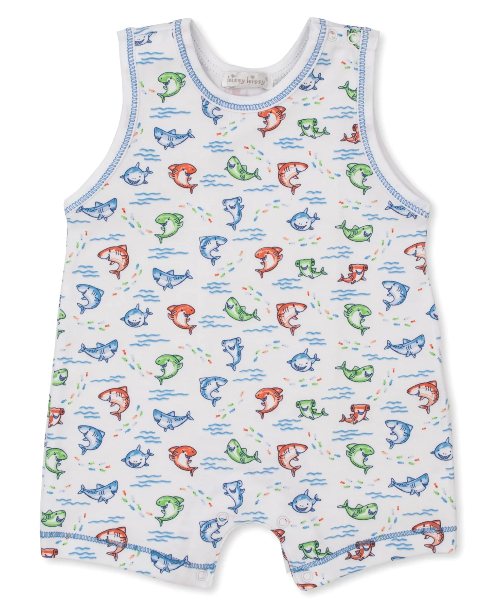 Shark Grins Sleeveless Playsuit