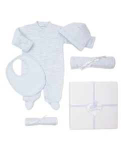 Simple Stripes Blue 5PC Gift Set with Gift Box