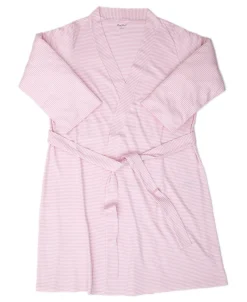Simple Stripes Pink Adult Robe