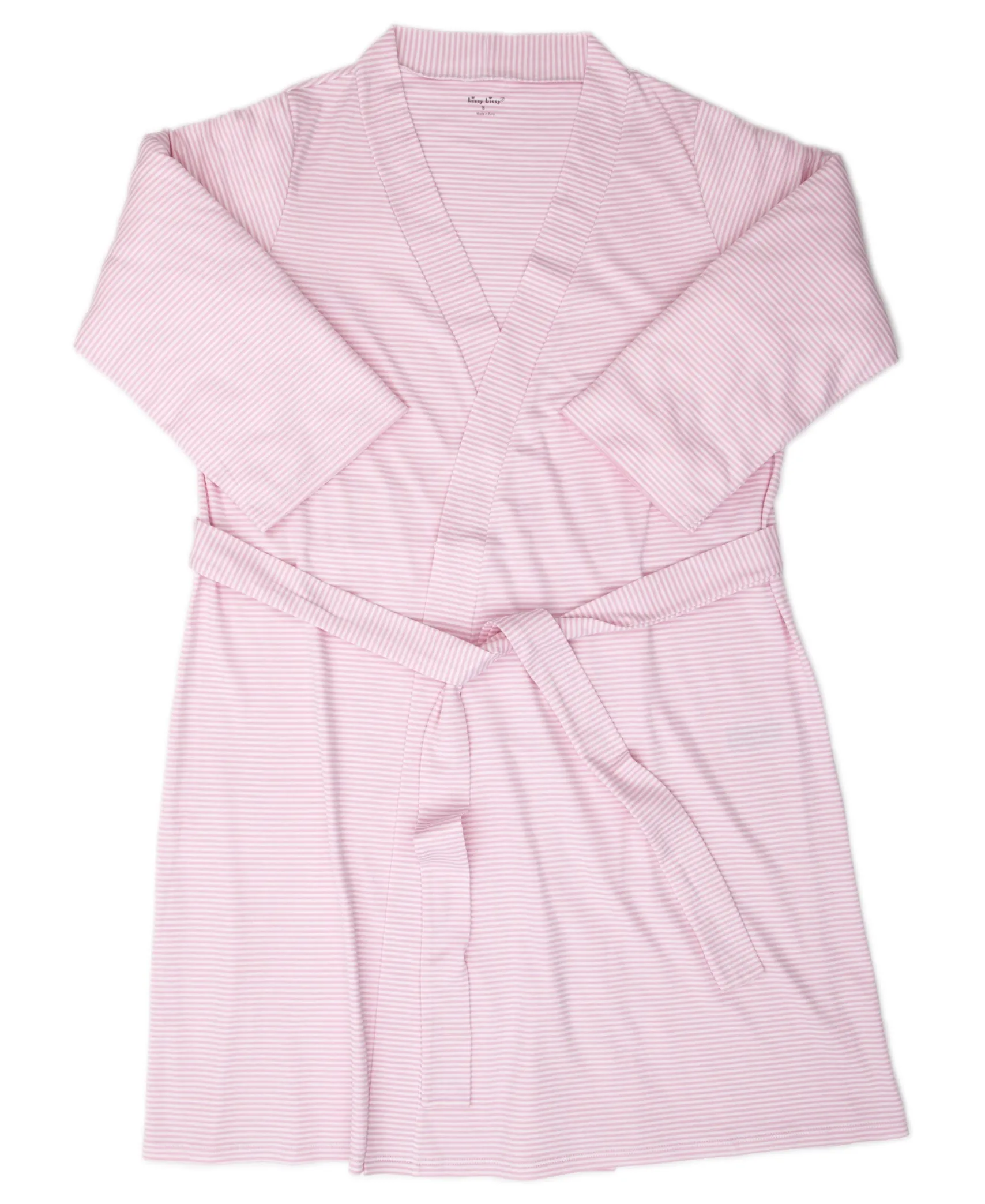 Simple Stripes Pink Adult Robe