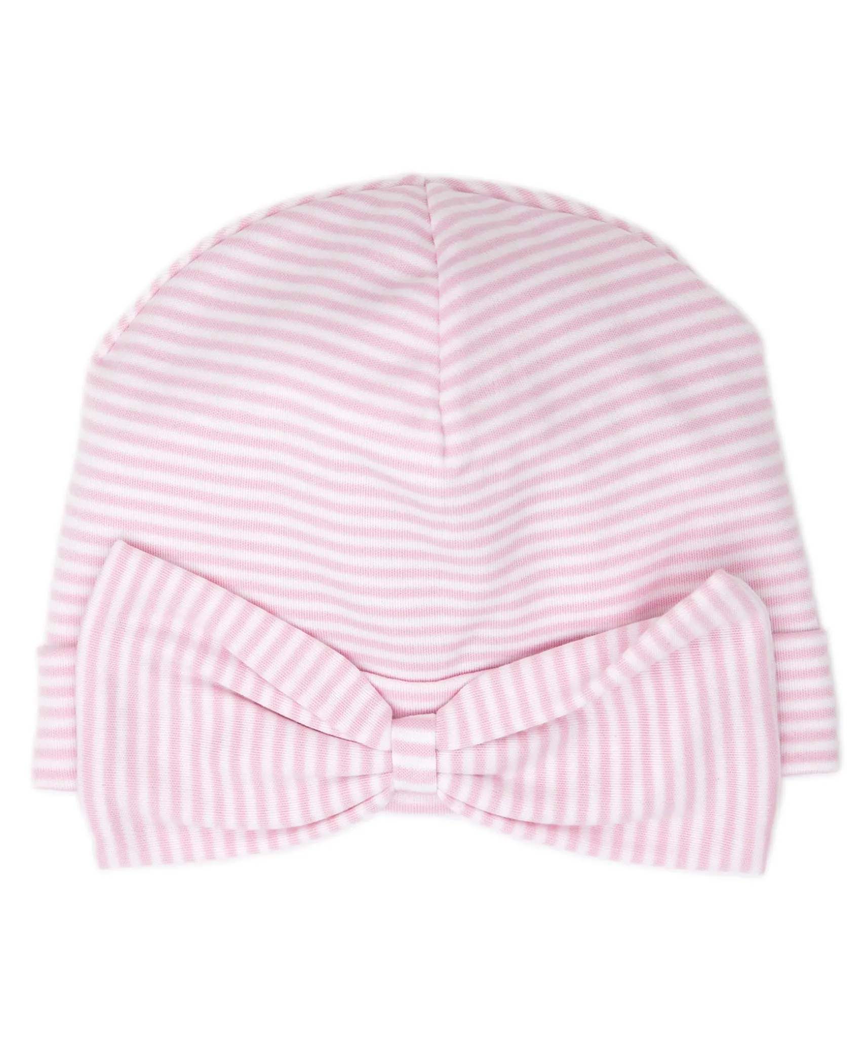 Simple Stripes Pink Bow Hat