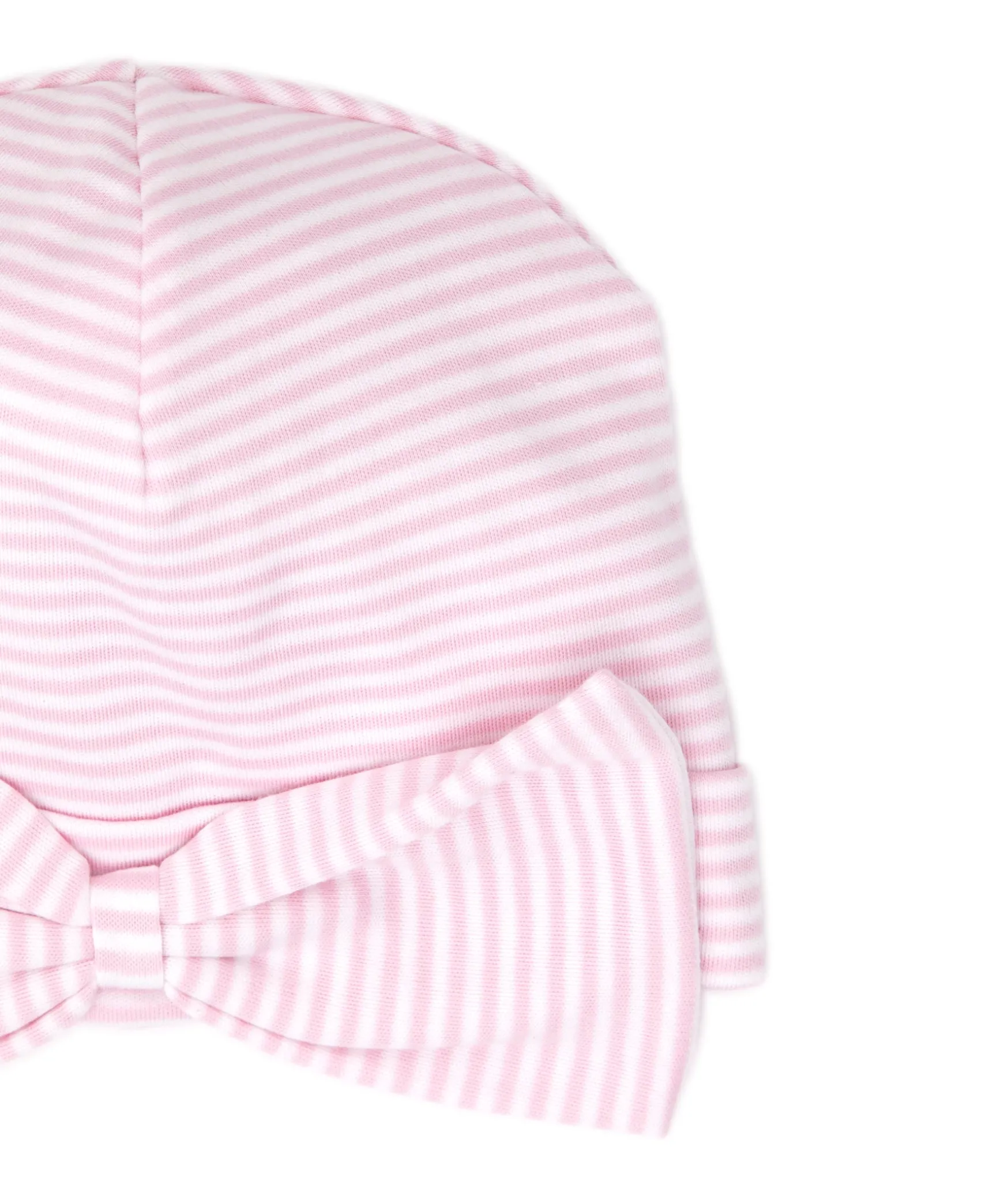 Simple Stripes Pink Bow Hat