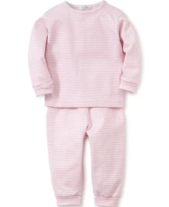 Simple Stripes Pink Long Sleeve Tee and Pant Set