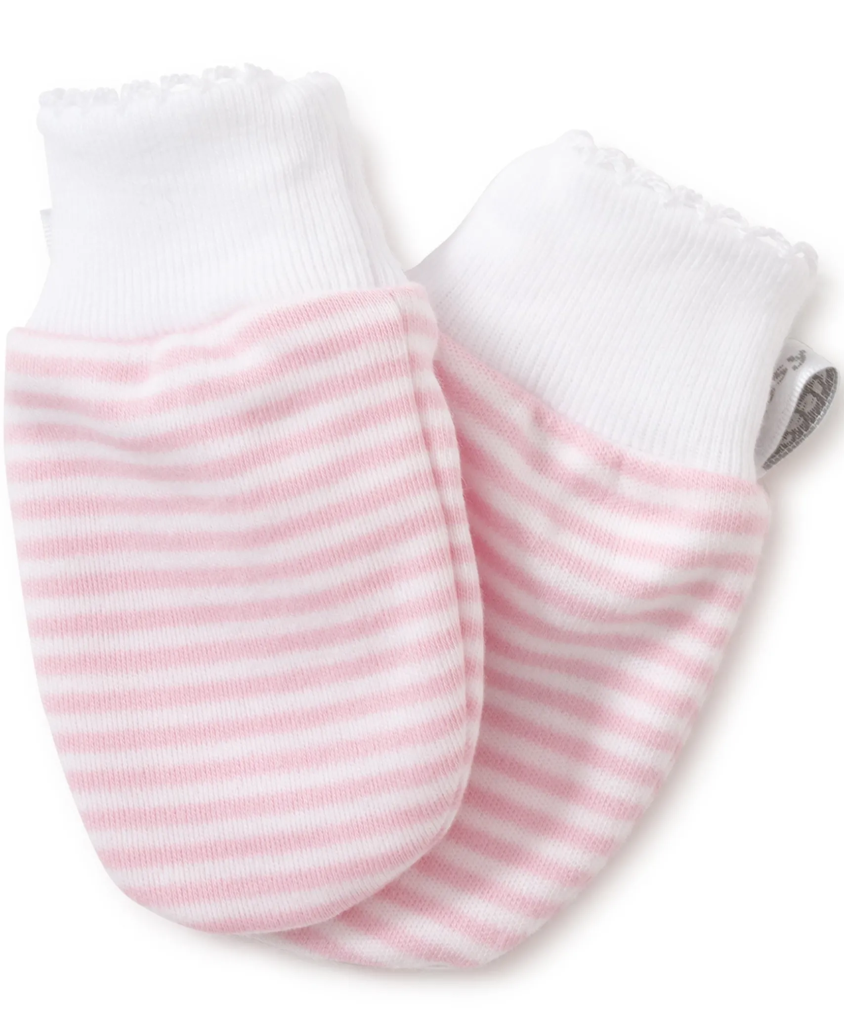 Simple Stripes Pink Mittens