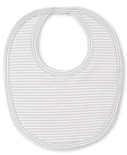 Simple Stripes Silver Bib