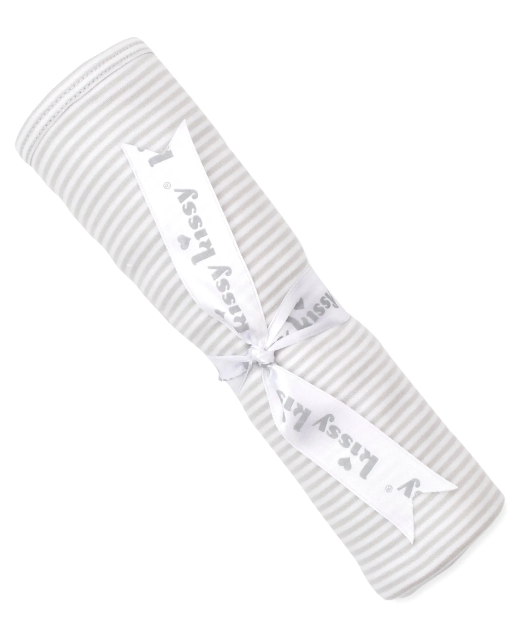 Simple Stripes Silver Blanket