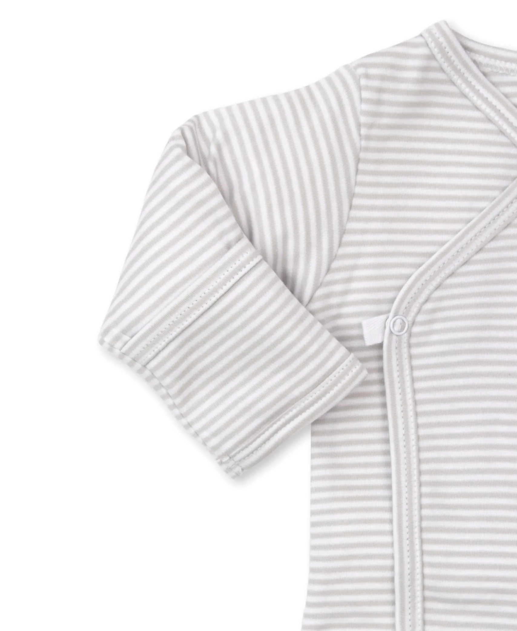 Simple Stripes Silver Footed Pant Set