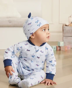 Sky-High Planes Zip Footie