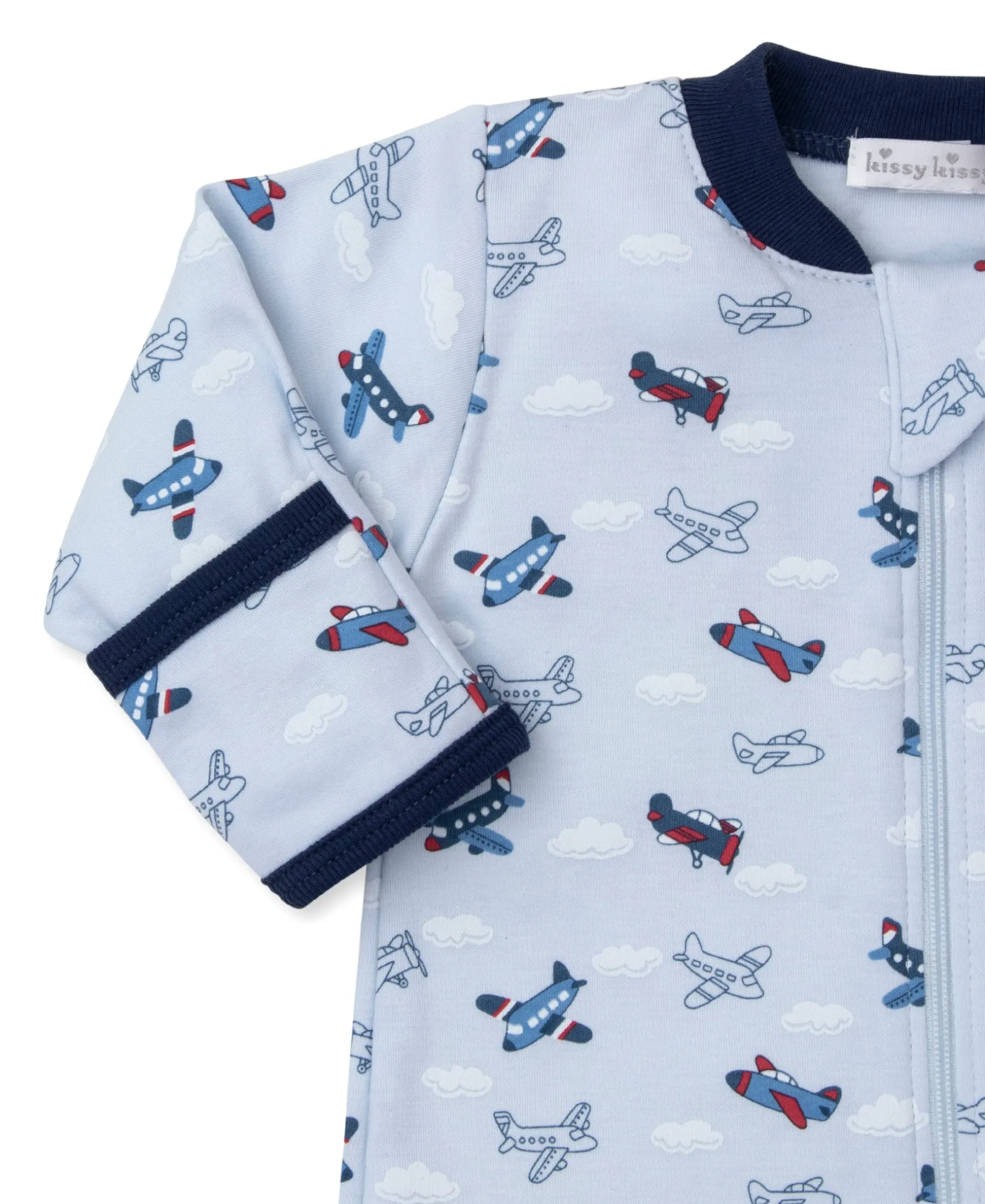 Sky-High Planes Zip Footie