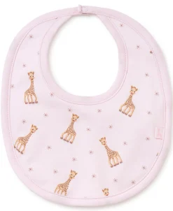 Sophie la girafe Pink Print Bib