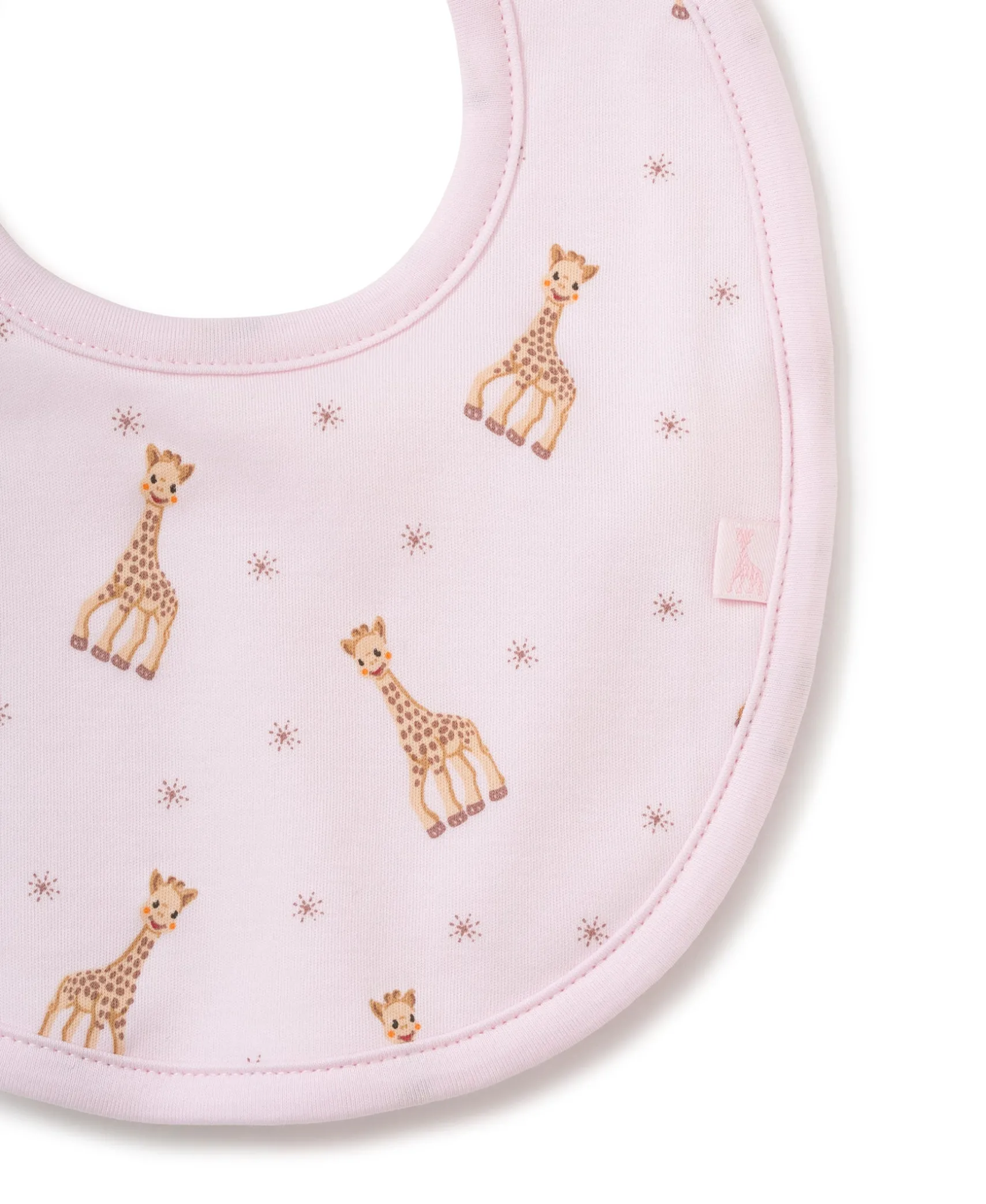 Sophie la girafe Pink Print Bib