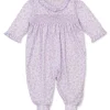 Summer Gardens Lilac Smocked Footie