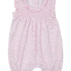 Summer Gardens Pink Smocked Sleeveless Playsuit