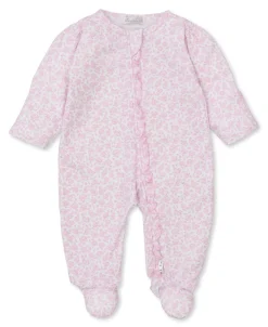 Summer Gardens Pink Zip Footie