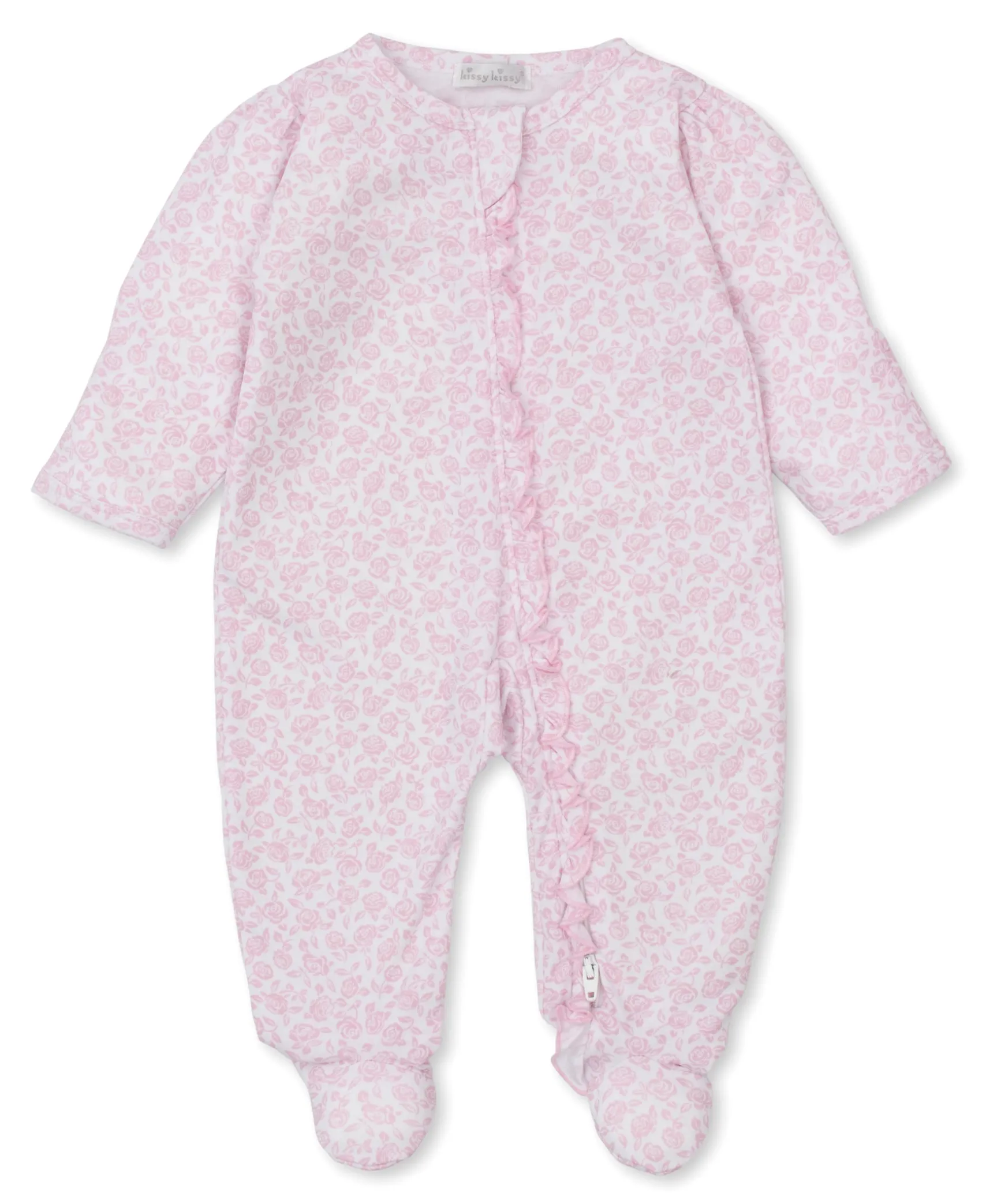 Summer Gardens Pink Zip Footie