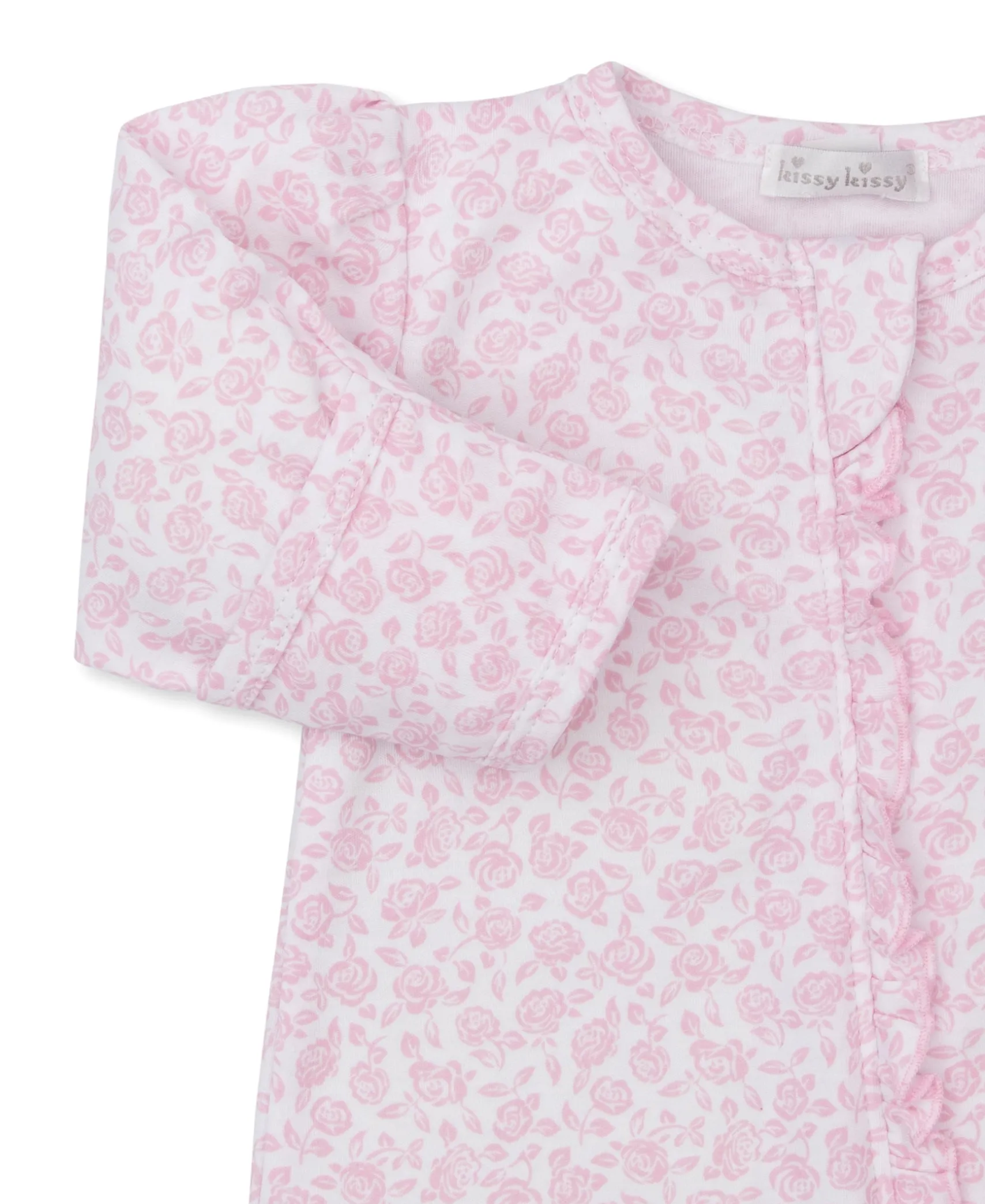 Summer Gardens Pink Zip Footie