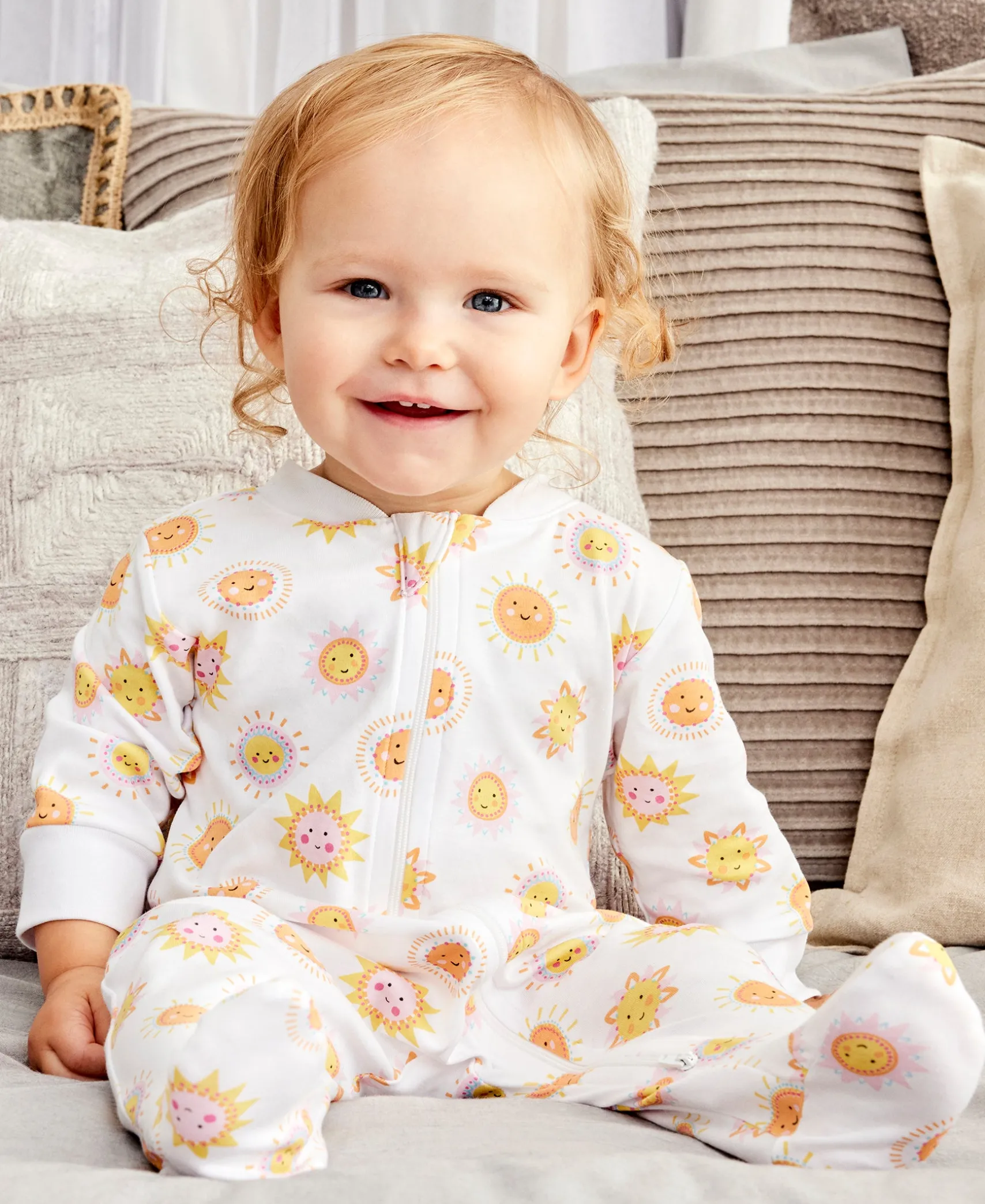 Sunshine Abounds Zip Footie