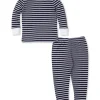 Team Stripes Navy Kids Pajama Set (8-10)